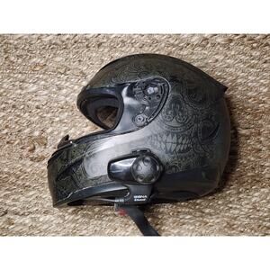 Icon Airmada Helmet Matt Black Chantilly Sz. L With Sena SMH10 Bluetooth Headset